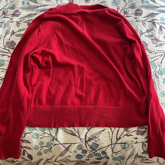 Red cardigan size medium. Loft brand. - Picture 3 of 3